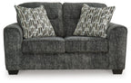 Lonoke Gunmetal Loveseat — view 2