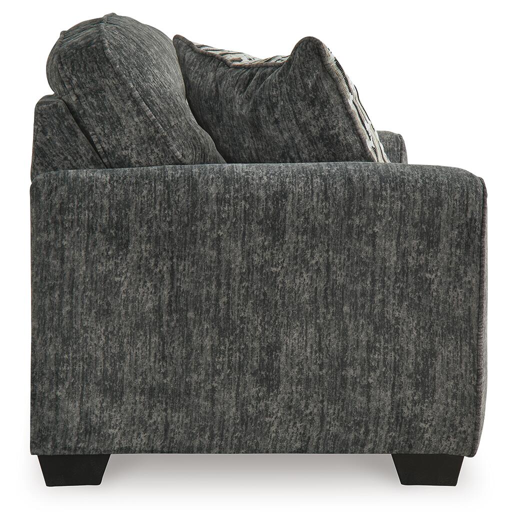 Lonoke Gunmetal Loveseat — view 3