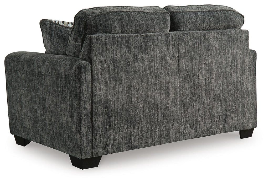 Lonoke Gunmetal Loveseat — view 4