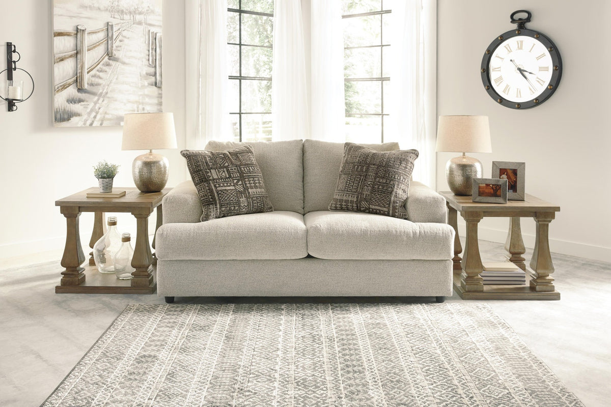 Soletren Stone Loveseat — view 4