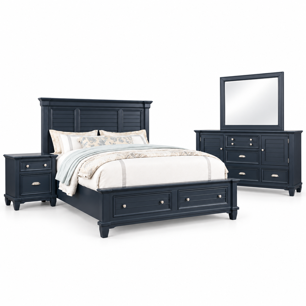 Manzanillo 4-Piece Bedroom Set — included furniture on white background