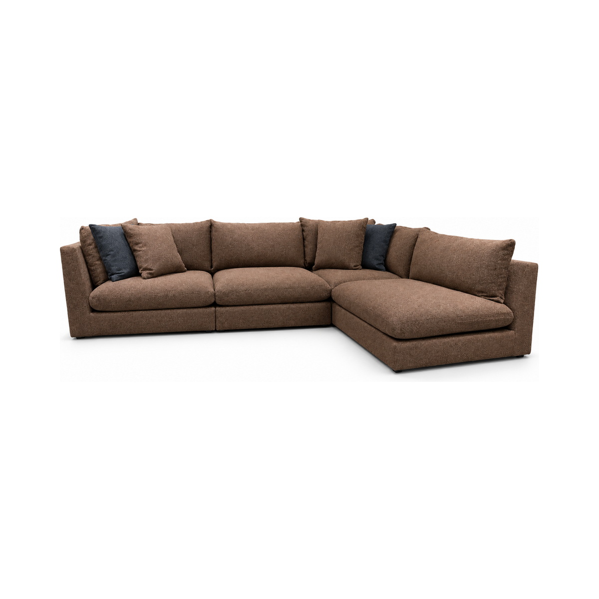 Mariston Sepia Sectional — full product, square white background