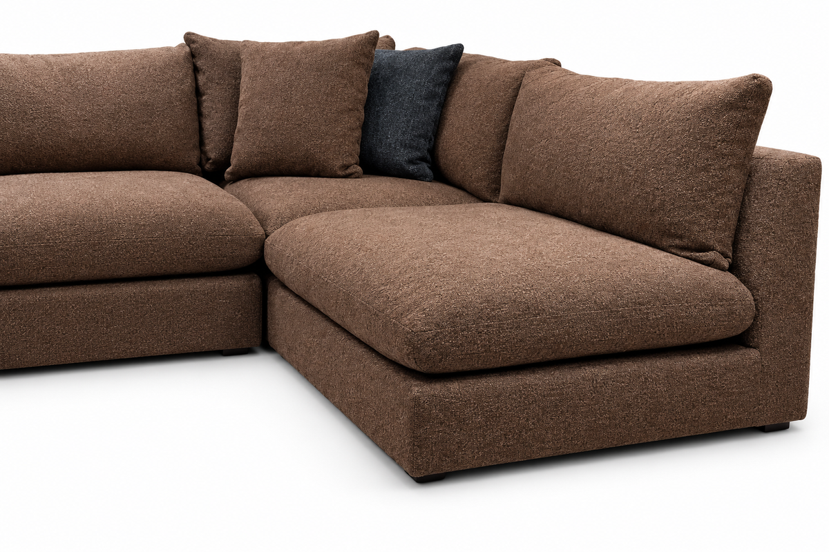 Mariston Sepia Sectional — upholstery detail