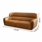 Mavero Leather Sofa — dimensions