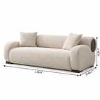Mazarin Sofa 尺寸图