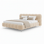 Merovain Bed three-quarter view with footboard lower left and headboard upper right on a white background