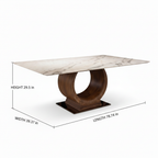 Mirabelle Marble Dining Table final single-height-label diagram