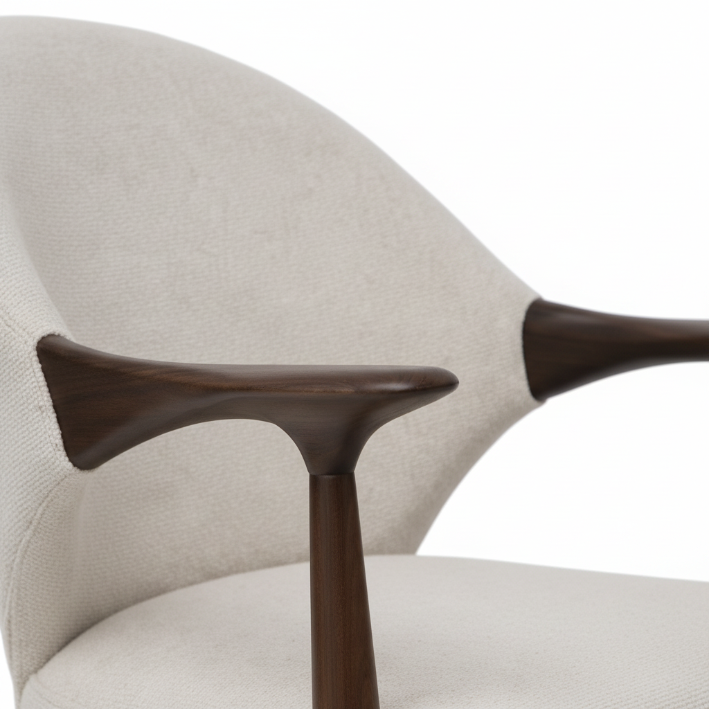 Mireille Dining Chair - Backrest & Armrest Detail