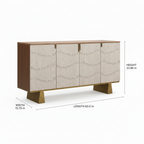 Missouri River Sideboard dimension diagram with length width and height measurements