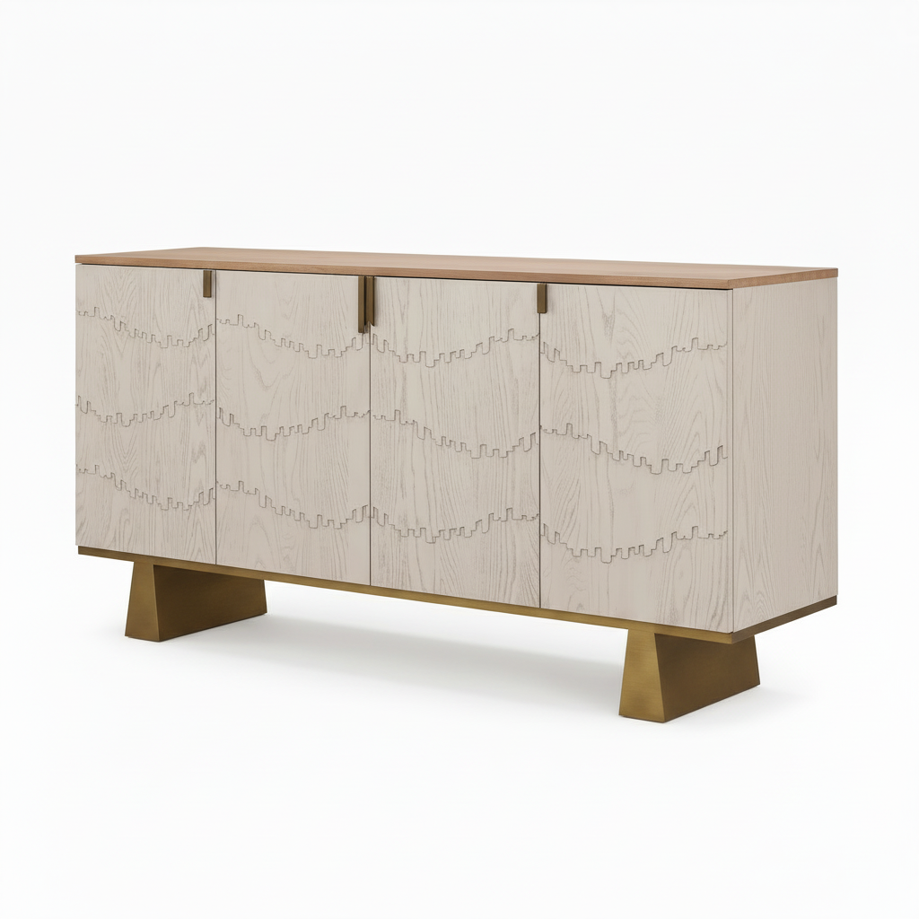 Missouri River Sideboard front-right three-quarter view on a pure white background