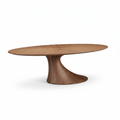 Montclair Walnut Dining Table left-to-right 45-degree view