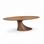 Montclair Walnut Dining Table left-to-right 45-degree view