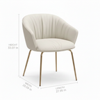 Naverre Dining Chair dimension diagram