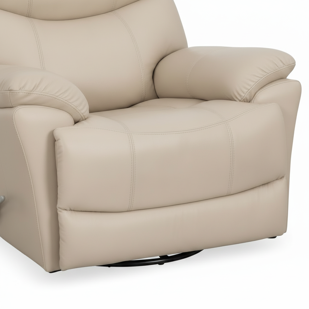 Neravaux Powered Leather Accent Chair footrest detail