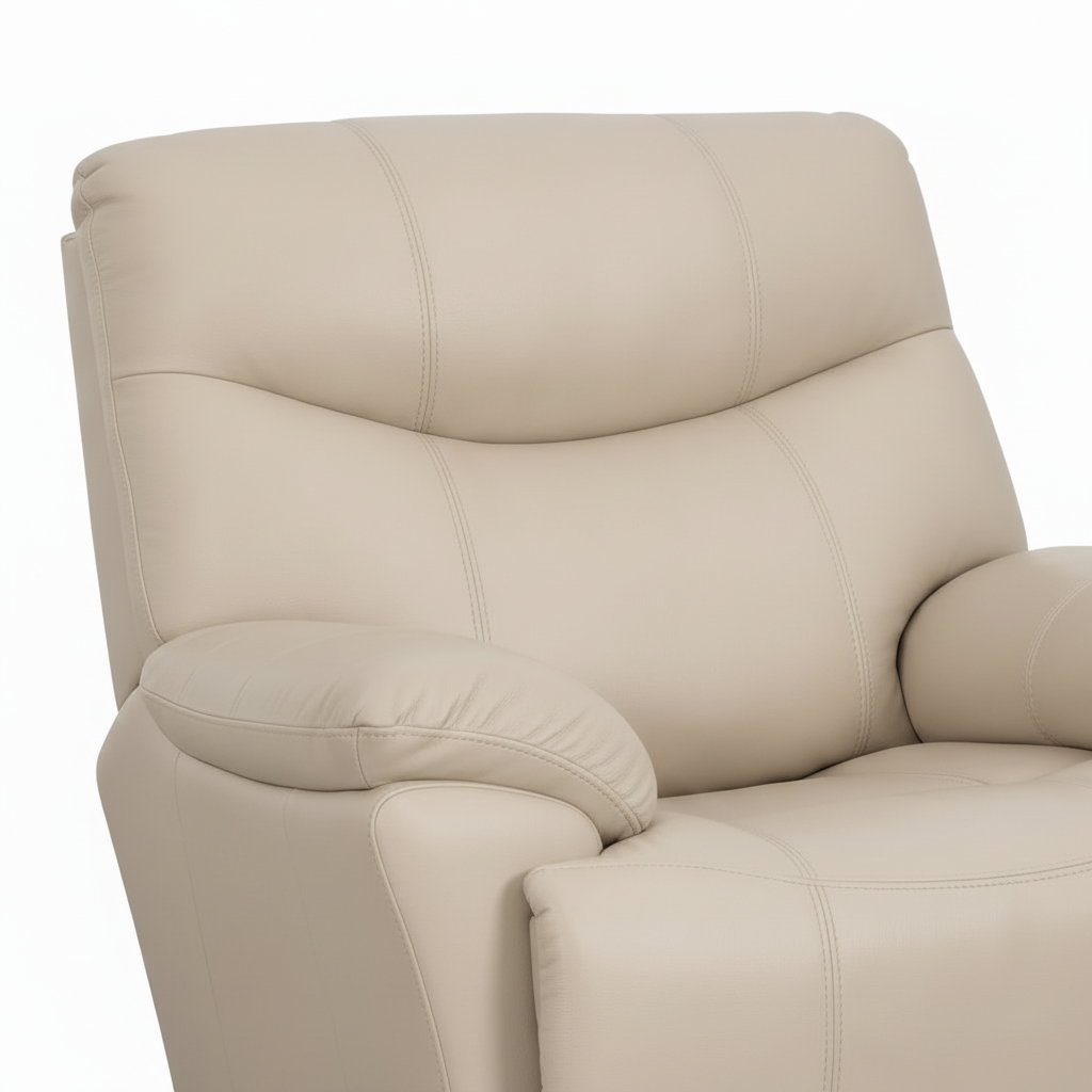 Neravaux Powered Leather Accent Chair leather detail