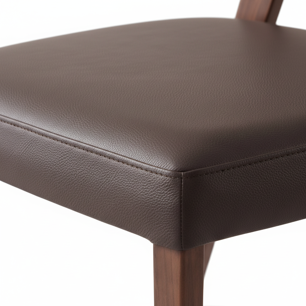 Nicolette Dining Chair - 皮革细节
