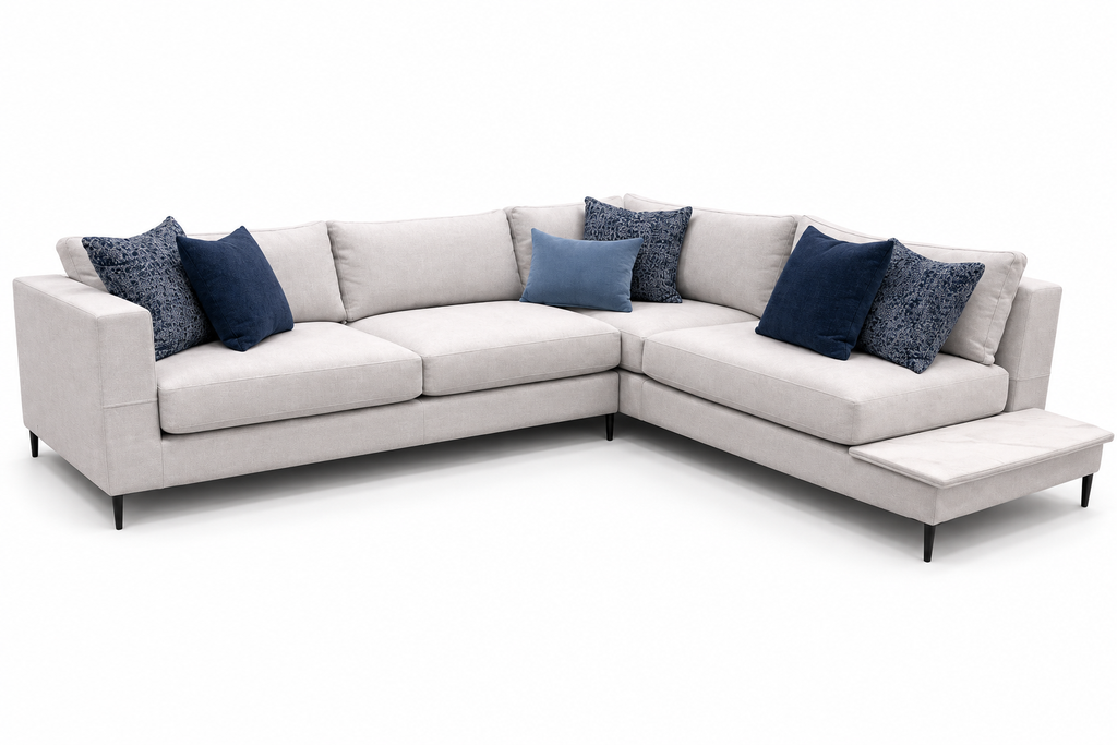 Nolmere Dove Sectional — upholstery detail