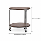 Norcello End Table dimensions: diameter 19.69 in / 500 mm, height 20.87 in / 530 mm