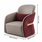 Olivane Accent Chair dimension diagram showing 29.53-inch length, 33.46-inch width, and 41.34-inch height