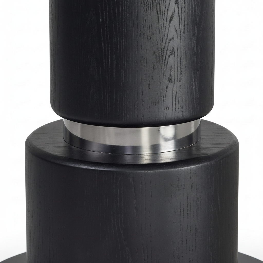 Palermo Marble Round Dining Table pedestal ring detail