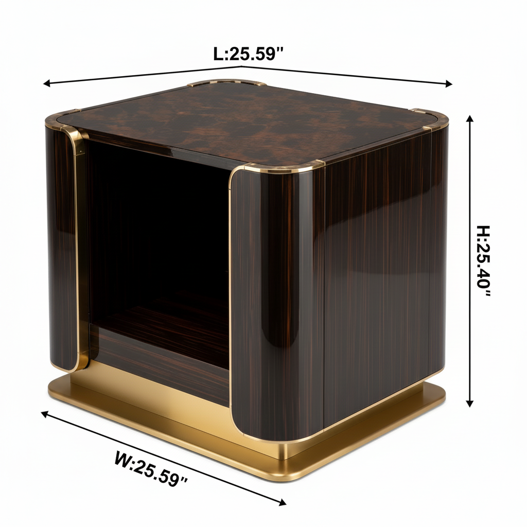 Palisandre End Table — dimensions