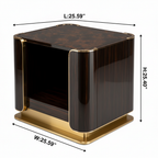 Palisandre End Table — dimensions