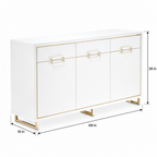  Palm Gate Sideboard dimension diagram showing 68-inch length, 18-inch depth, and 38-inch height.