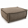 Pellora Fabric Ottoman — studio view