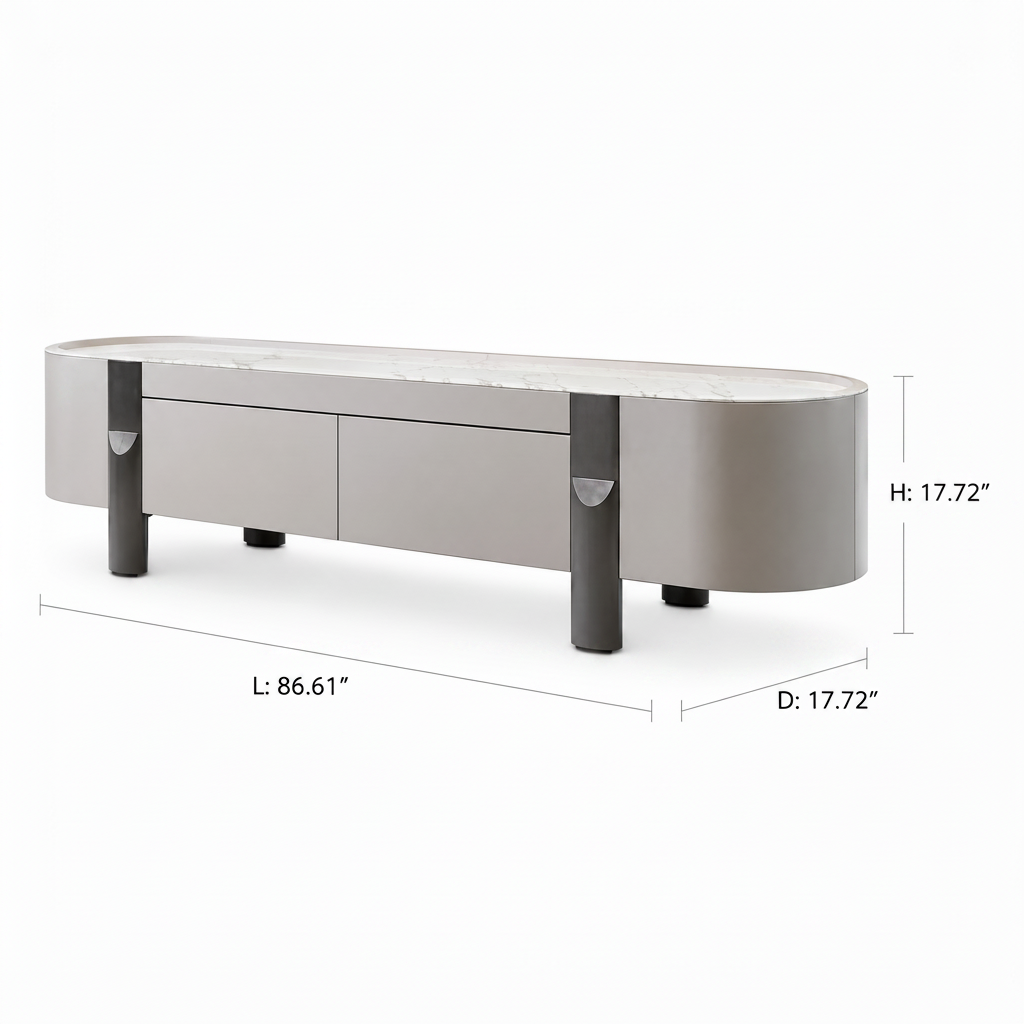 Phaedra Stone TV Stand 
