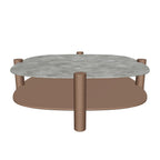 Gavorin Coffee Table — photo-guided 3D material preview; colors and textures approximate; scale not verified. Refer to product photos and dimensions.
