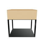 Noverique Nightstand — photo-guided 3D material preview; colors and textures approximate; scale not verified. Refer to product photos and dimensions.