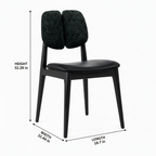 Quessan Dining Chair dimension diagram