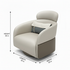Quesselle Accent Chair dimension diagram showing length 30 inches, width 35 inches, and height 36 inches.