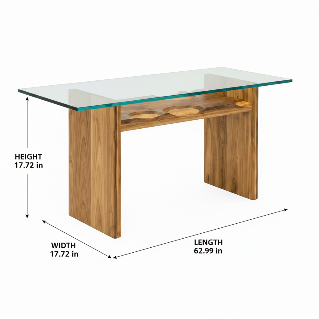 Rensaro Dining Table dimension diagram