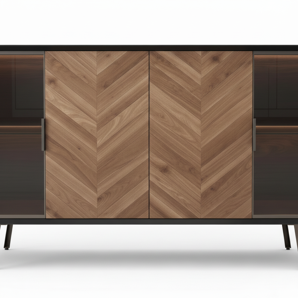 Riselune Sideboard Detail Chevron