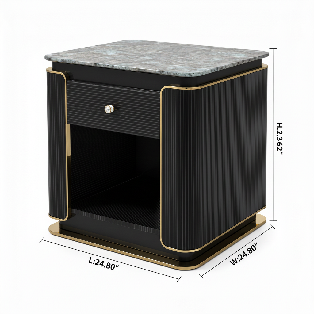 Rovessa End Table — dimensions