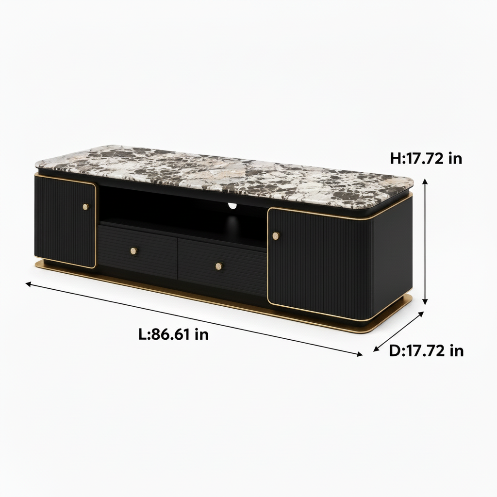 Rovessa TV Stand — dimensions