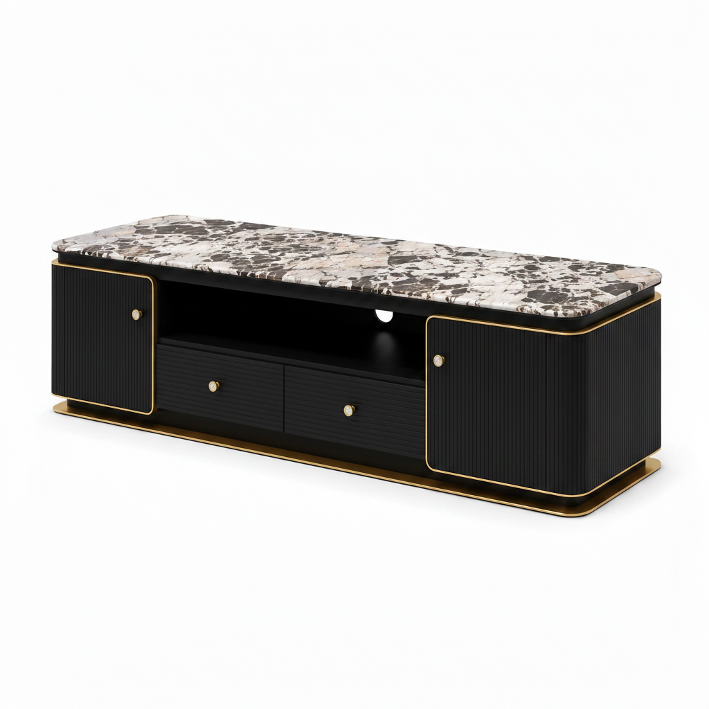 Rovessa TV Stand 左前方白底图生成中