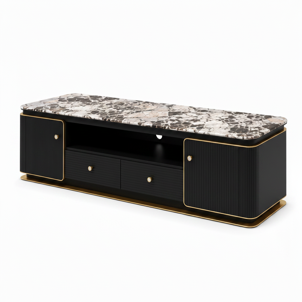 Rovessa TV Stand 右前方白底图生成中