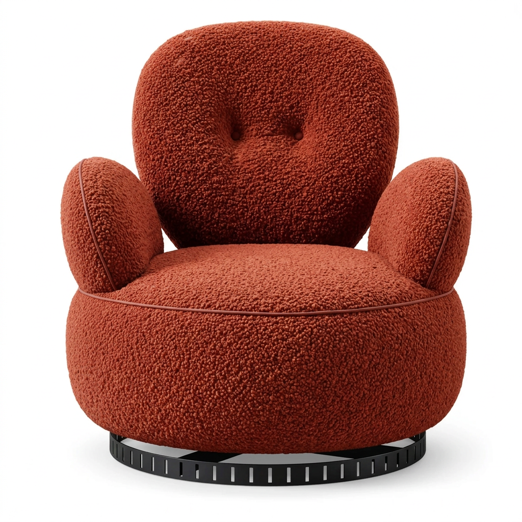 Ruvessa Textured Accent Chair - Front View