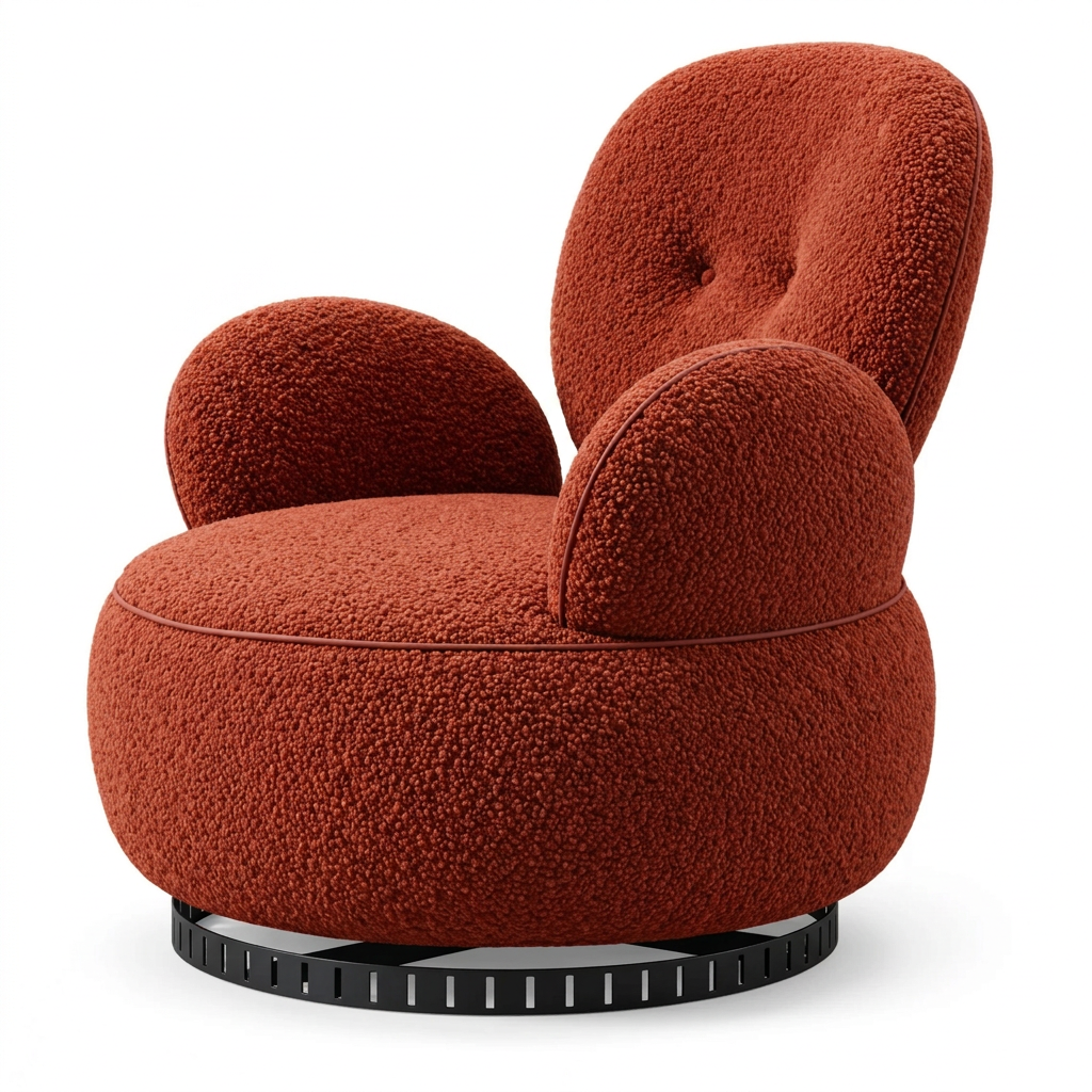 Ruvessa Textured Accent Chair - Left Side View