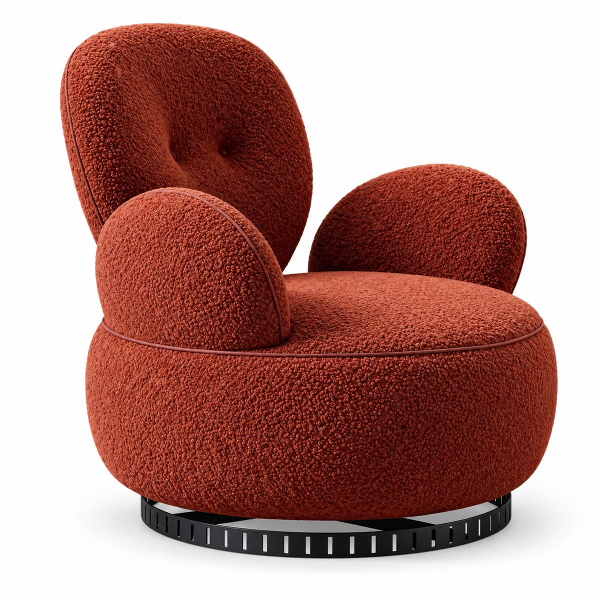 Ruvessa Textured Accent Chair — studio view