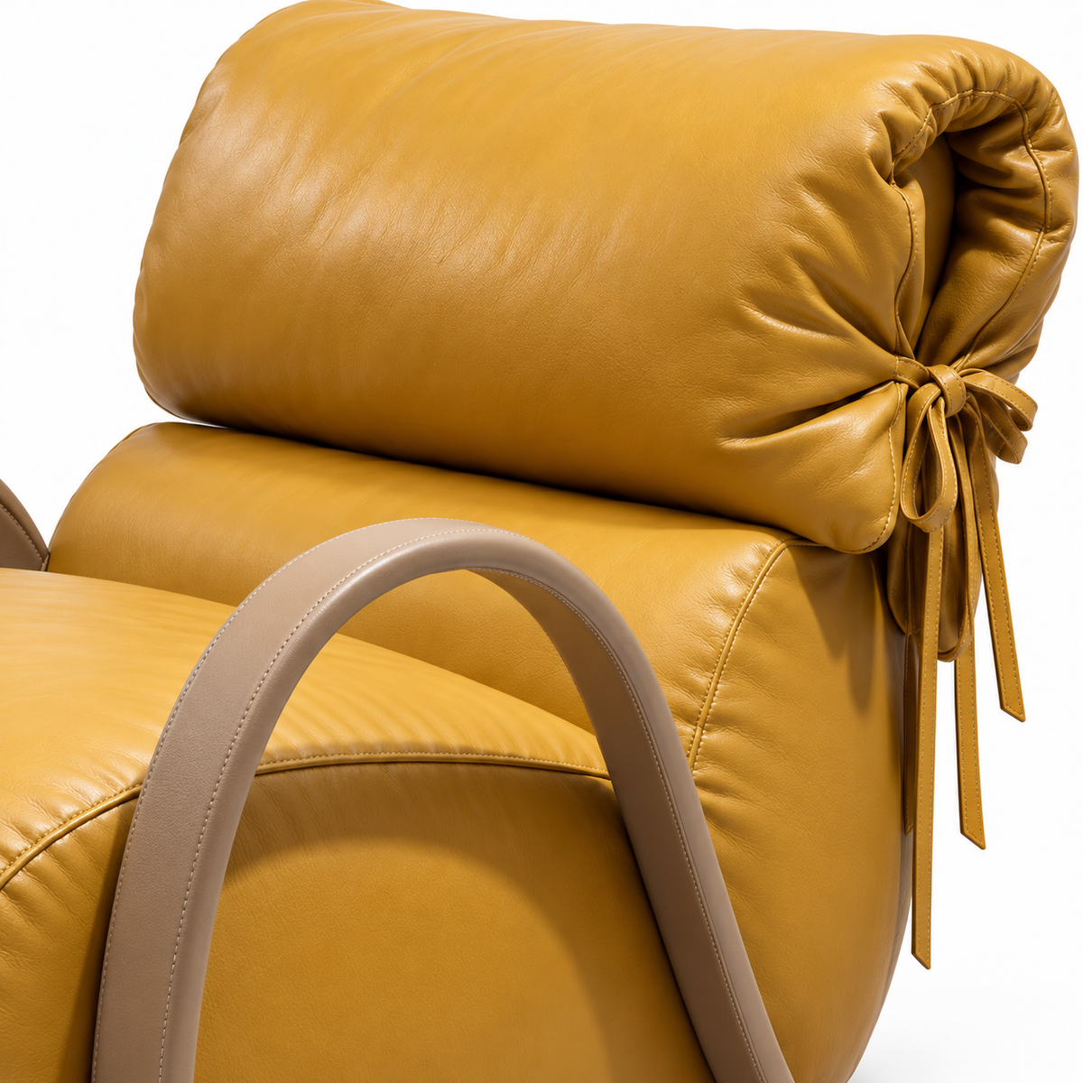 Saddora Accent Chair — Leather Combination detail