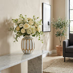 Calvinham White Vase — 8″ — additional view