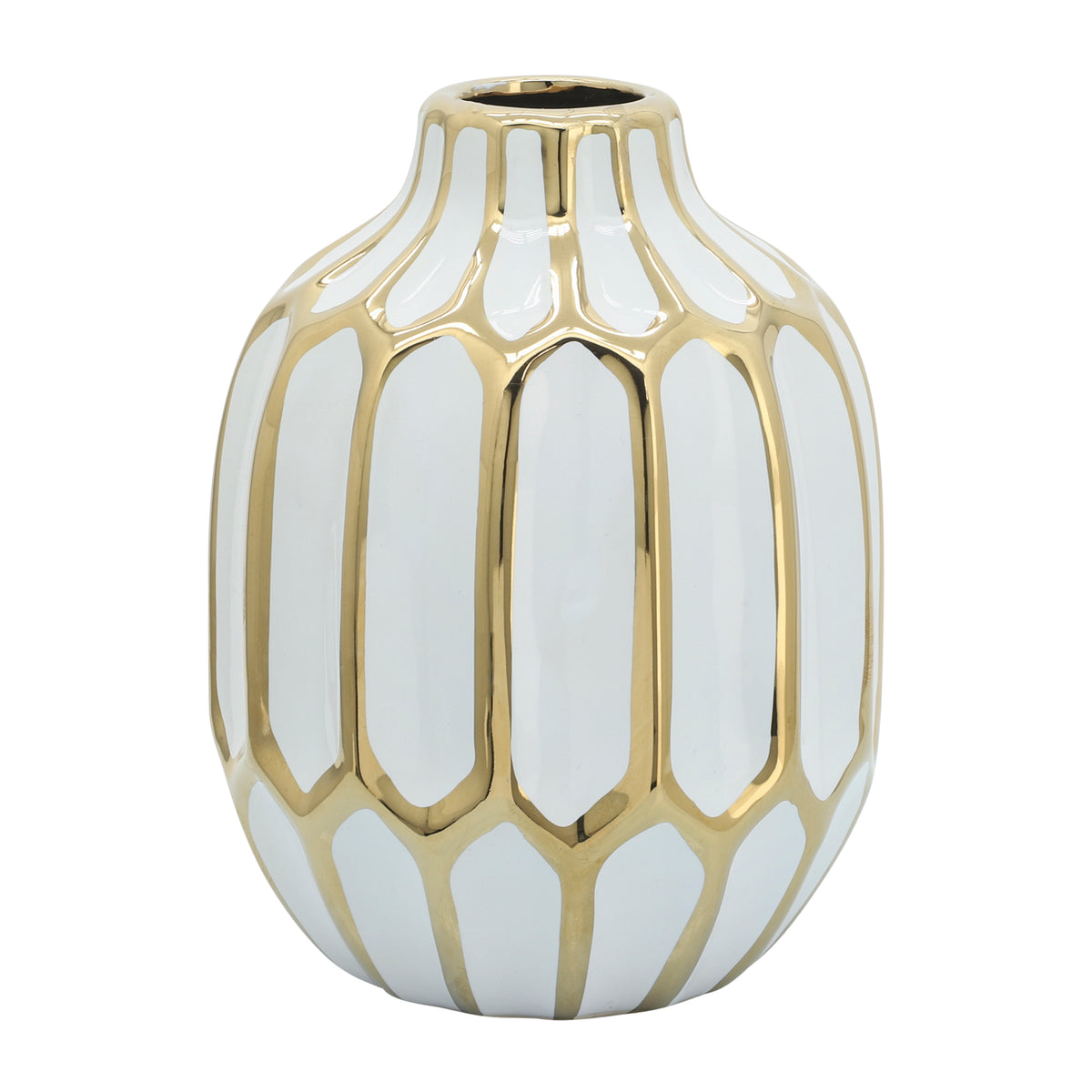 Calvinham White Vase — 8″ — additional view