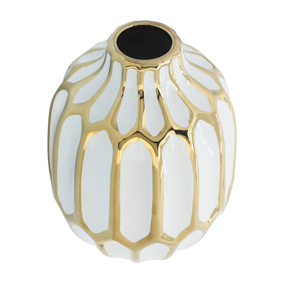 Calvinham White Vase — 8″ — additional view