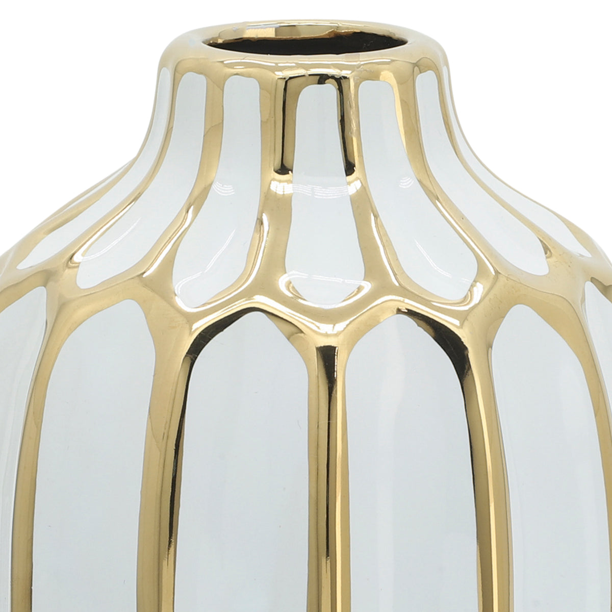 Calvinham White Vase — 8″ — additional view