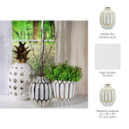 Calvinham White Vase — 8″ — additional view