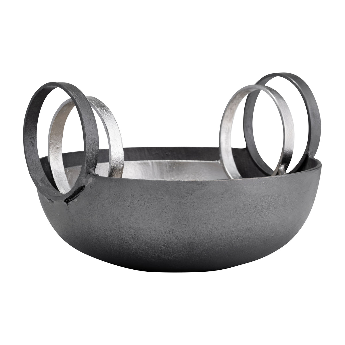 Edgepark Set of 2 Silver Bowls — 8″ — additional view