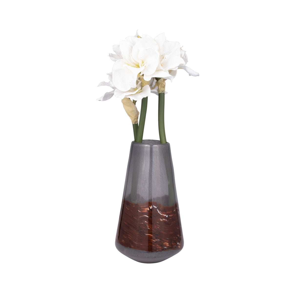 Evertonvale Black Glass Vase — 14″ — additional view